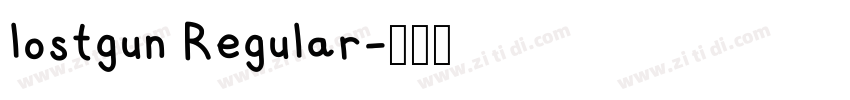 lostgun Regular字体转换